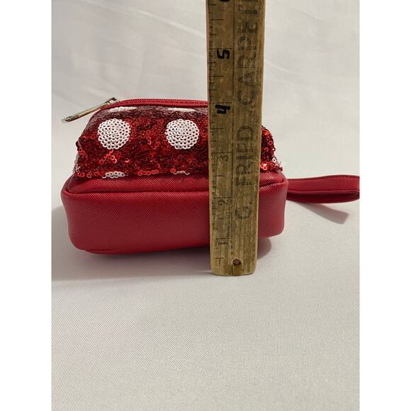NEW Disney x Loungefly Minnie Mouse Polka Dot Handbag Small Red/White Bow Purse - Picture 6 of 7